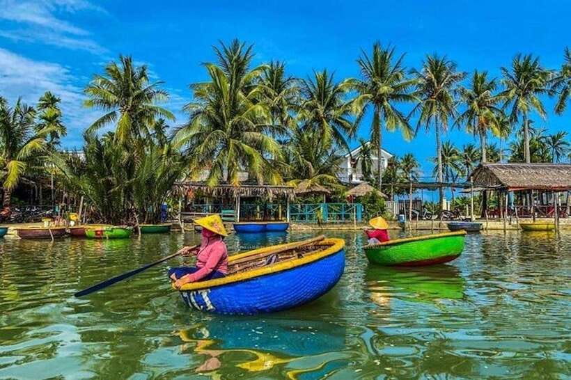 40 Minutes - Basket Boat Ride in the Water Coconut forest - Reaching Cam Thanh Coconut Forest from Hoi An