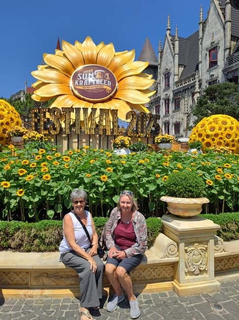 Bana Hills & Golden Hand Bridge Tour from Hoi An/ Da Nang - Flower gardens, French wine cellar, and Linh Ung Pagoda