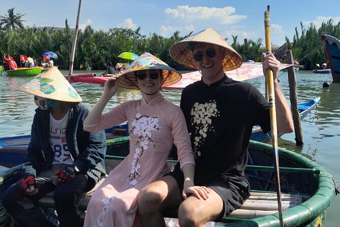 Basket Boat in Hoi An( visit water coconut forest,Crab fishing ) - The Basket Boat Spin and River Performances