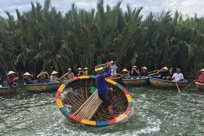 Basket Boat in Hoi An( visit water coconut forest,Crab fishing ) - Who Will Enjoy This Most?