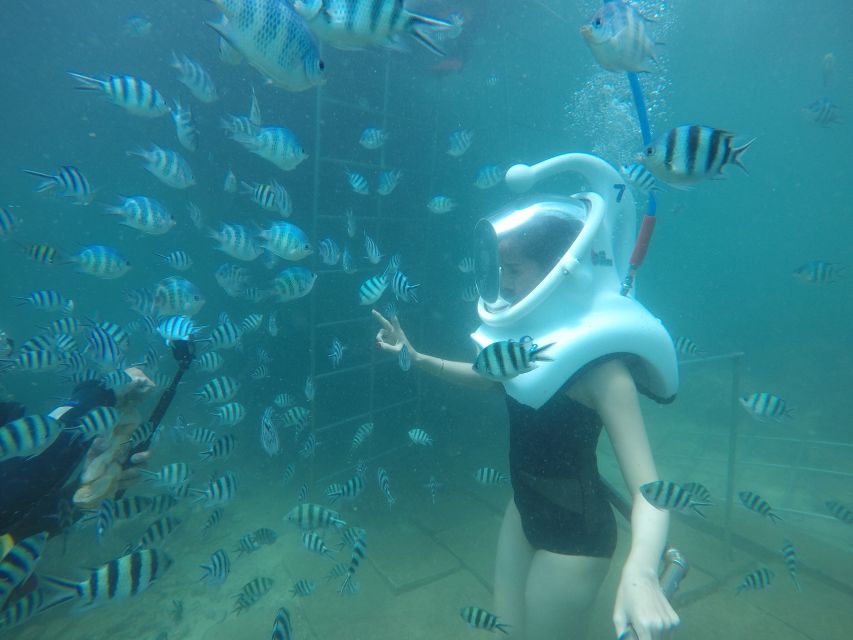 Cham Island: Underwater Walking & Snorkeling Tour - The underwater walk, step by careful step