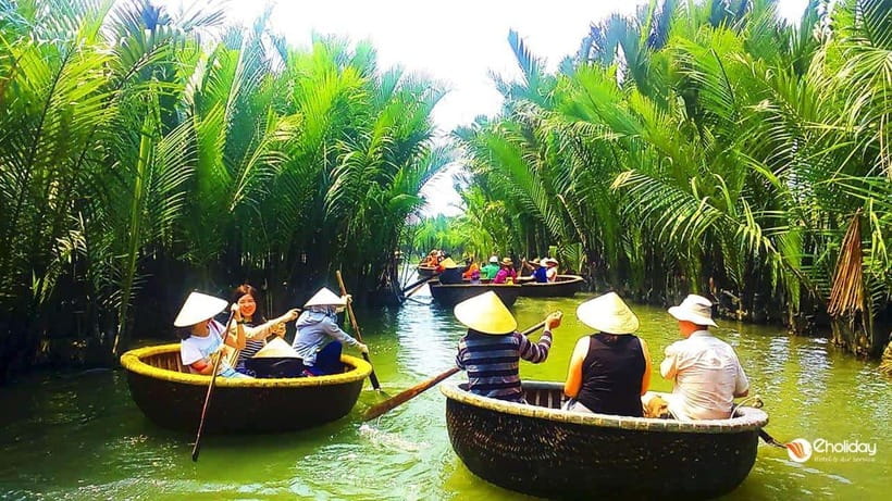 Coconut Basket Boat Ride in Hoi An - Finding Coconut Island Đảo Dừa Xanh