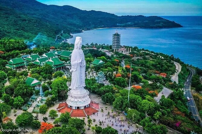Da Nang Explore: Lady Buddha, Monkey Mountain & Am Phu Cave Tour - Marble Mountains, stone workshops, and the cost of stairs