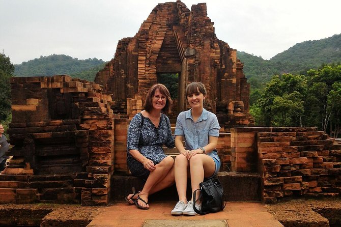 Early Morning My Son Sanctuary Trip w. Champa Food & Coffee - Quang noodles, mochi, fruit, and coffee after the ruins