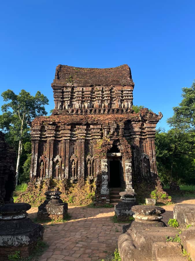 Early My Son tour/transfer to avoid crowd and the heat - Entering My Son’s temple valley
