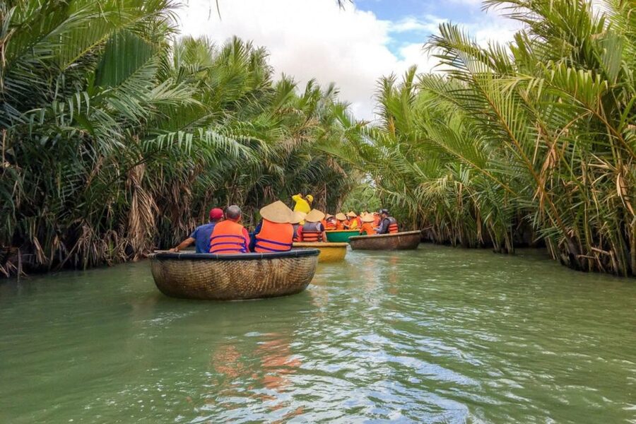 Experience Bamboo Basket Boat on Coconut village w Locals - Fishing nets, crabs, and local river skills