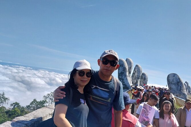 Explore Golden Bridge Sunset Private Tour from Hoi An/ Da nang - Riding the Ba Na Hills cable car