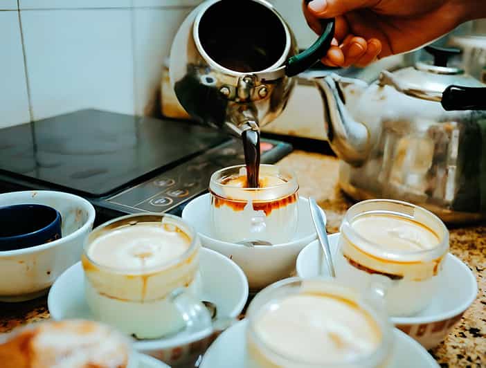 Exploring Vietnamese Coffee Culture, Coffee Making in Hoi An - Making black coffee and Hanoi egg coffee