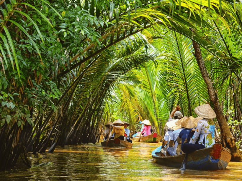 From Ho Chi Minh: My Tho Ben Tre Mekong with Lunch - The sampan ride through Ben Tre’s coconut canals