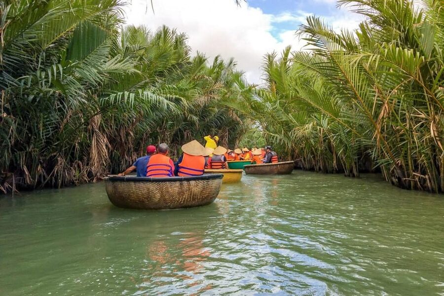 From Hoi An: Bay Mau Coconut Forest Bamboo Basket Boat Ride - What the 45 to 50 minute basket boat ride is really like