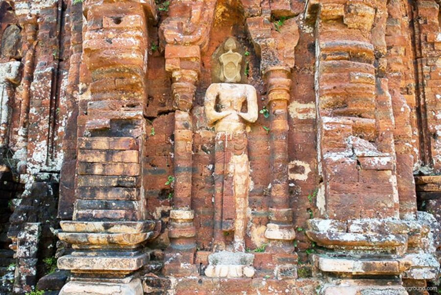 From Hoi An: Discover My Son Sanctuary & Sunset River Cruise - From the minivan to the Thu Bon River