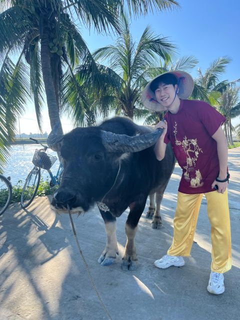 Funny day cycling, Buffalo riding and Basket boat - Riding the water buffalo