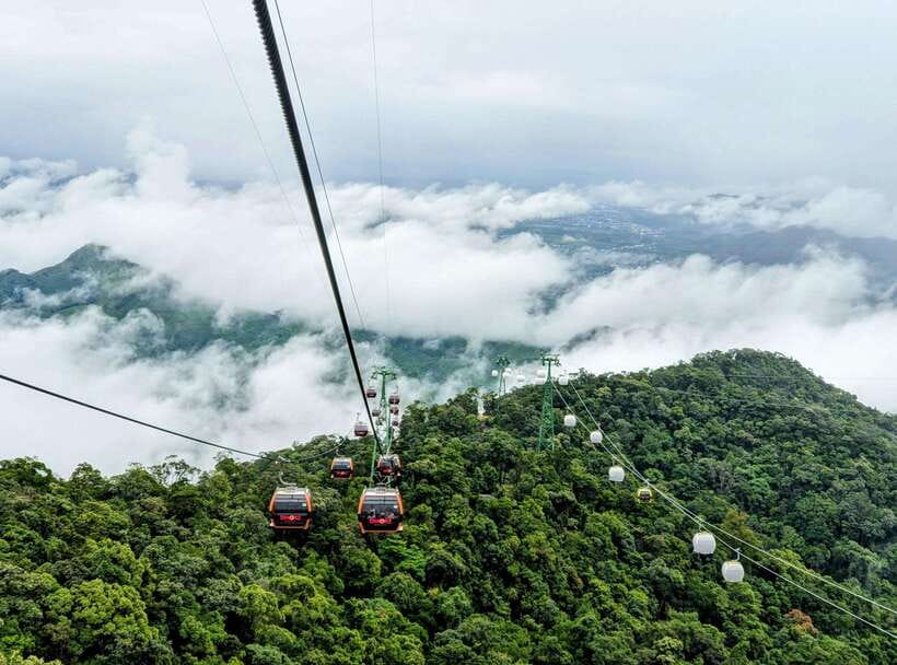 Golden Bridge - Ba Na Hills Day Trip From Hoi An or Da Nang - The 20-minute cable-car ride to the Golden Bridge