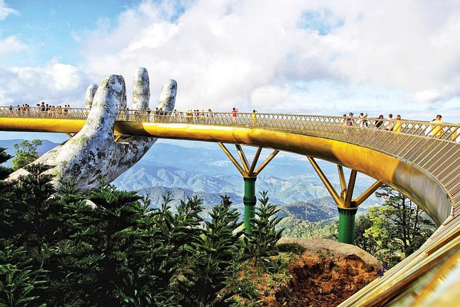 Golden Bridge - BaNa Hills: Private Trip From Hoi An/Da Nang - Standing on the Golden Bridge