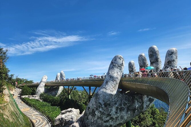 Golden Bridge - Monkey Mountain- Marble Mountains - Dragon Bridge - Exploring Marble Mountains’ caves and pagodas
