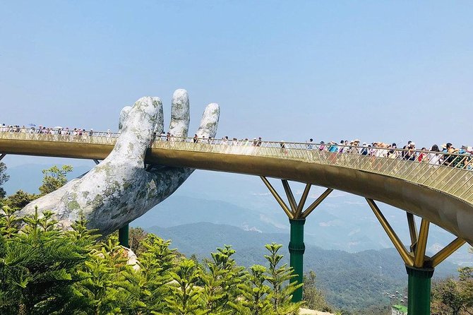 Golden Bridge - Monkey Mountain- Marble Mountains - Dragon Bridge - Riding the cable car to Ba Na Hills