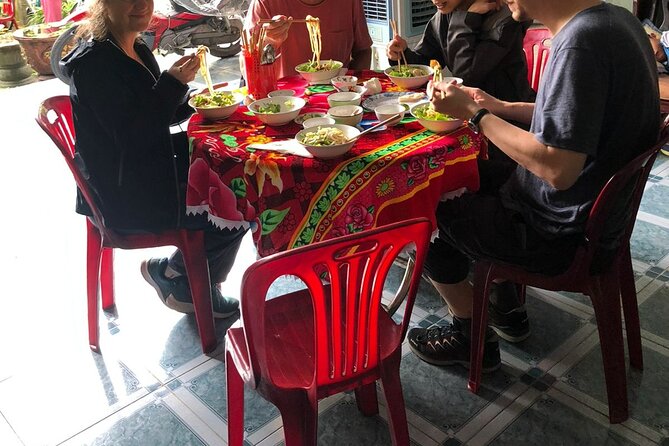 Half-day Hoi An Countryside Bike Tour and Basket Boat with Lunch - A family kitchen for noodles and Banh Dap