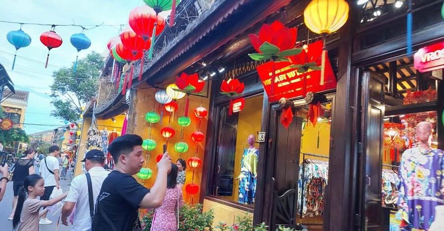 Hoi An Ancient Town Entrance Ticket with Drink - Collecting the ticket on Tran Phu Street