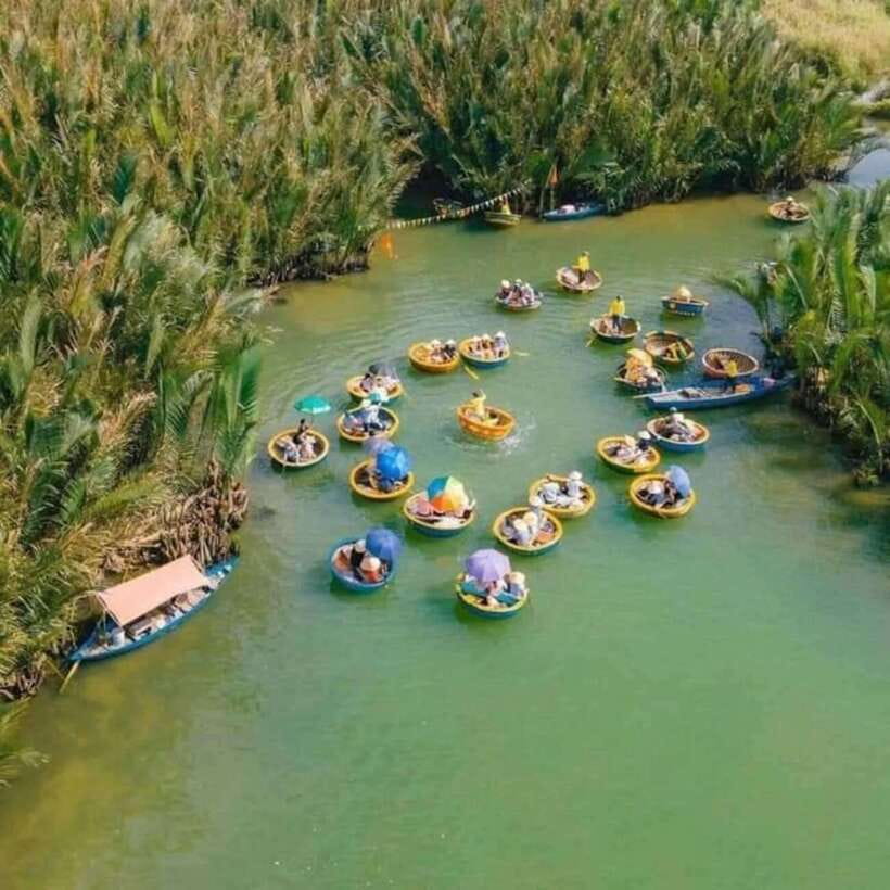 Hoi An: Basket Boat & Discover Cam Thanh Coconut Village - A quiet waterway with a very touristy edge
