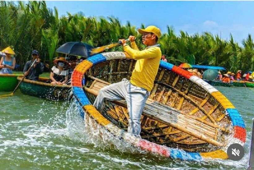 Hoi An: Basket Boat Ride in the BẢY MẪU Coconut Forest - From the welcome drink to the water