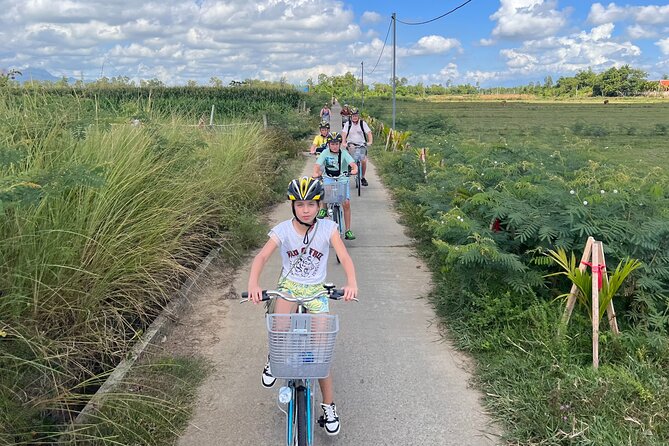 HOI AN Biking Vegetable Village, Basket Boat, Coconut Forest - Bean Sprouts With a Local Family