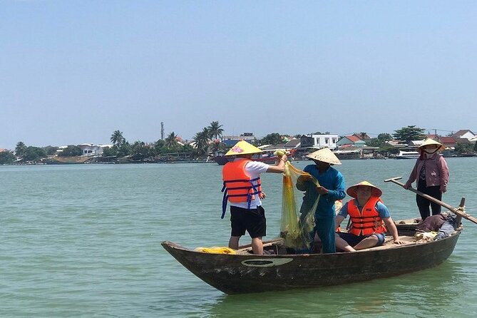 Hoi An Buffaloes Riding/Coracle Boat Tour/Coffee Class with Lunch - Bay Mau Coconut Forest by round basket boat
