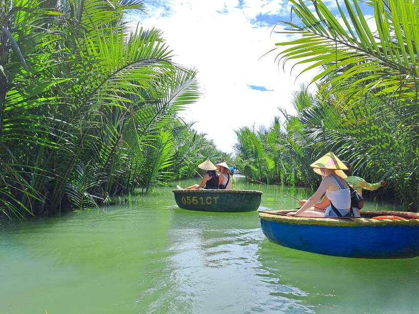 Hoi An City tour -Basket boat ride in the Coconut forest - Japanese Bridge and the old town walk