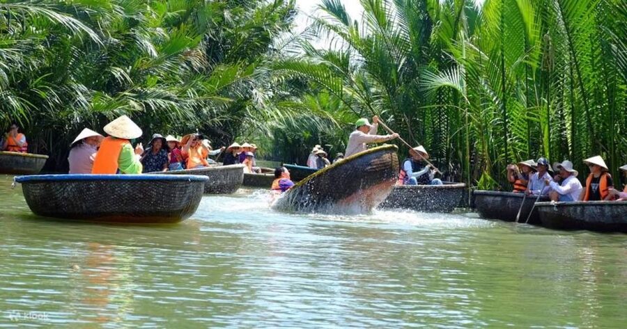 Hoi An: Coconut Basket Boat Ride and Fishing Experience - Sitting Low in a Traditional Basket Boat