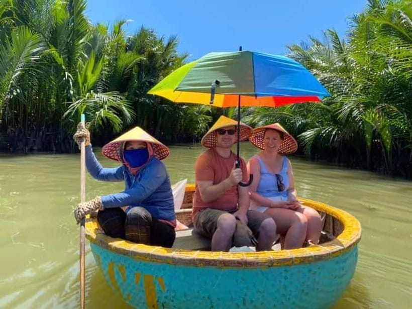 Hoi An Coconut Basket Boat Riding With Two-Way Transfers - Entering Bay Mau Coconut Forest by Basket Boat