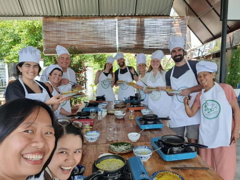 Hoi An Coconut Boat, Lantern Making & Cooking Class Organic - The guide and service