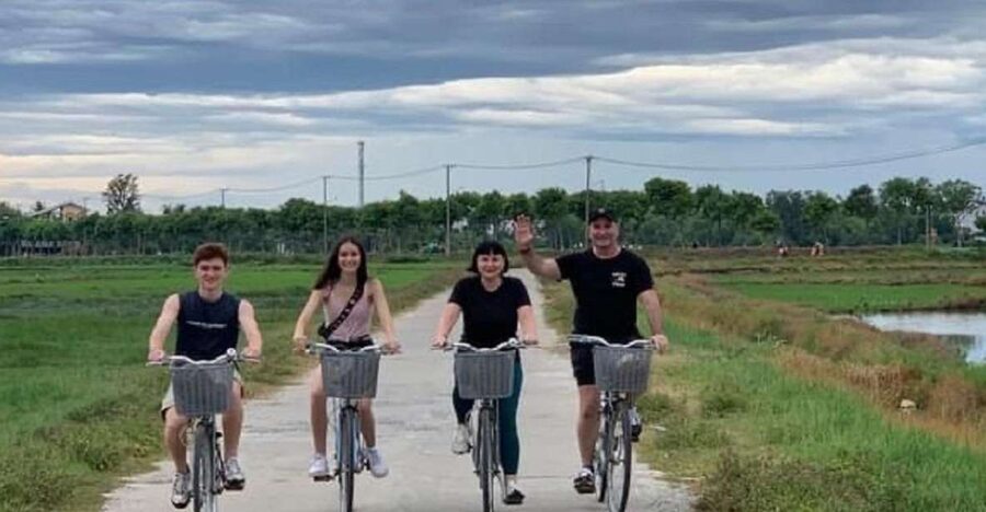 Hoi An Countryside Bike Tour & Basket Boat Ride - Cam Thanh’s coconut forest by round bamboo boat