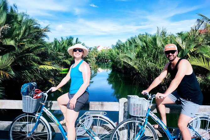 Hoi An countryside cycling tour - Bay Mau Coconut Forest by round basket boat