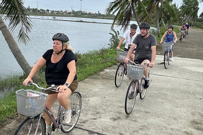 Hoi An countryside cycling Tour,Basket Boat-organic farming-lunch - Bay Mau Coconut Forest and the basket boat ride