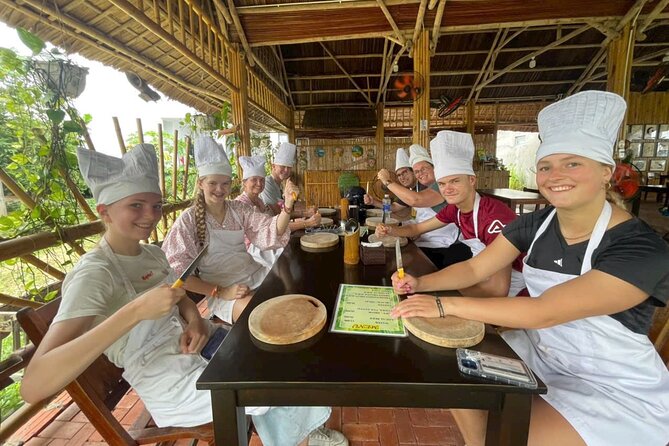 “Hoi An Countryside Cycling Tour–Farming Experience–Cooking Class - Bay Mau Coconut Forest: buffalo and basket boats