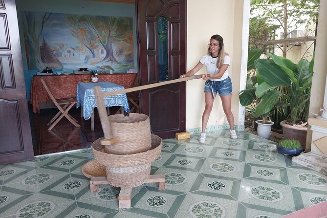Hoi An Home Hosted Meal in Rice Farmer Home - The Rice Process, Step by Step