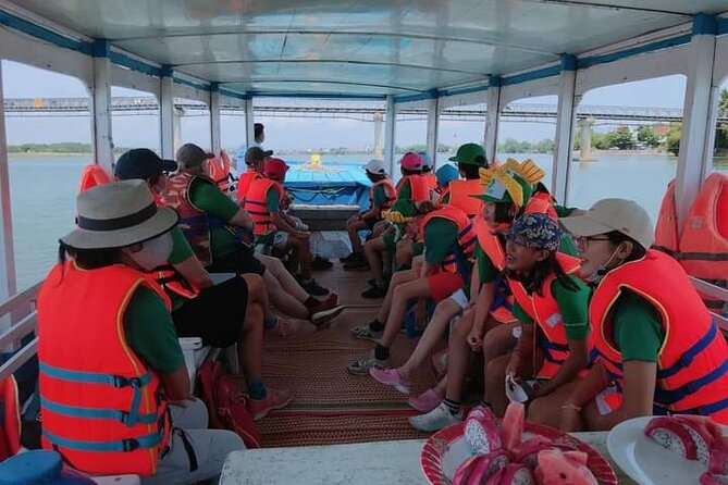 Hoi An Lantern Cruise/Boat Private Sunset/Special Event By Lotus - Under Cam Nam Bridge for the first river view