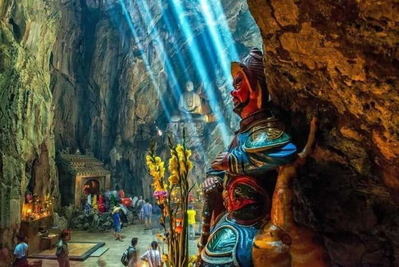 Hoi An: Marble Mountain, Am Phu Cave and Monkey Mountain - Am Phu Cave and its serious lesson