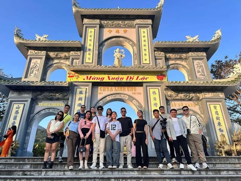Hoi An: Marble Mountains & Monkey Mountain -Am Phu Cave Tour - Morning lunch and the local stone factories