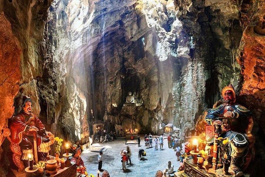 Hoi An: Marble Mountains & Monkey Mountain -Am Phu Cave Tour - Transport, group size, and the real time commitment
