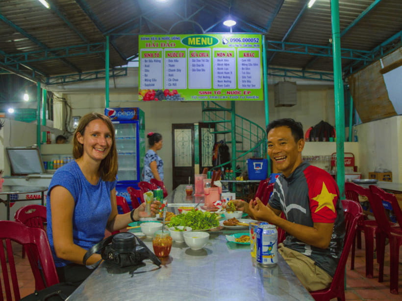 Hoi An: Private Evening Food Tour by Bike - Returning through Hoi An’s Old Quarter
