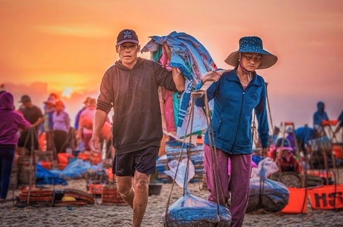 Hoi An Sunrise Tour to Hidden Local Villagers - Cua Dai Bridge over the Thu Bon River