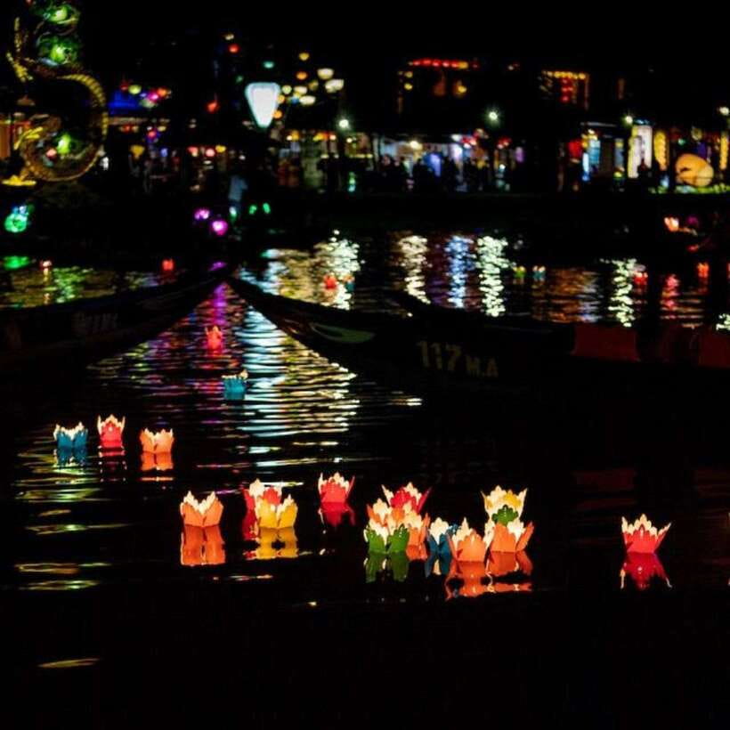 Lantern Release and Night River Boat Experience in Hoi An - Watching the lights drift downstream