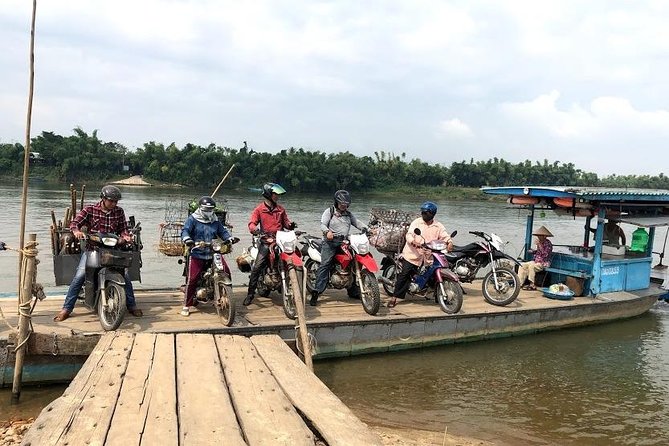 My Son Adventures Loop (1 ngày -150km) - Crossing the Thu Bon River by local ferry