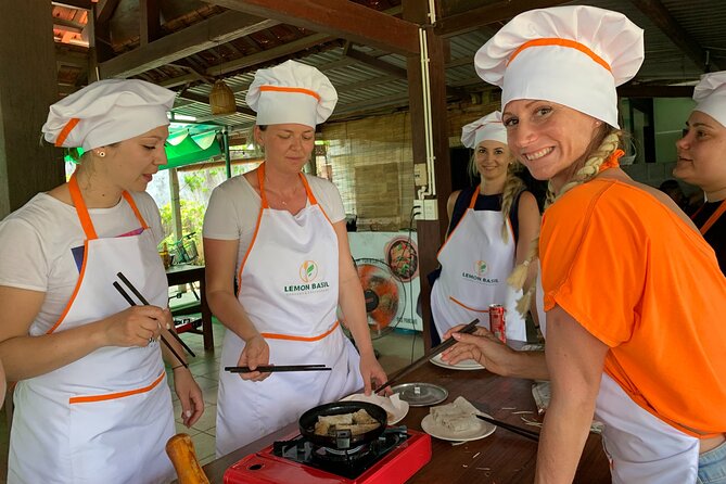 Private Biking, Farming, & Cooking Class in Hoi An - Cooking four Vietnamese dishes by hand