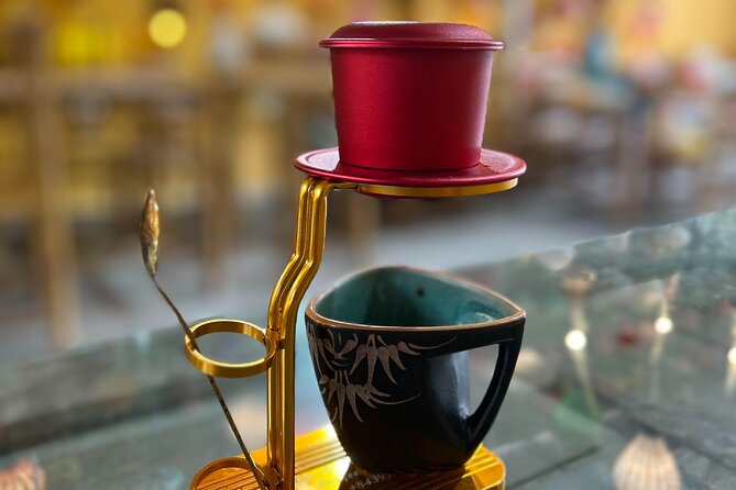 Unique Lantern and Coffee Making Class in Hoi An - The five cups are the social part of the experience