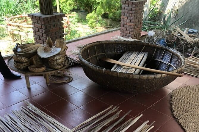 Village Adventure Private Tour by Electric Car - Coracle boats made from woven basket frames